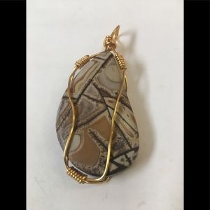 Sonoran Dendritic Pendant &  Gold Filled Wrap